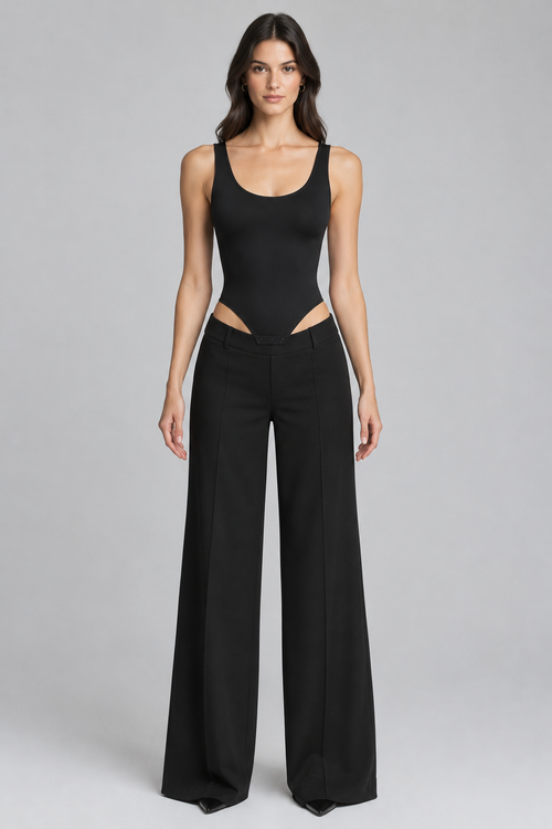 Body con modelo - Negro