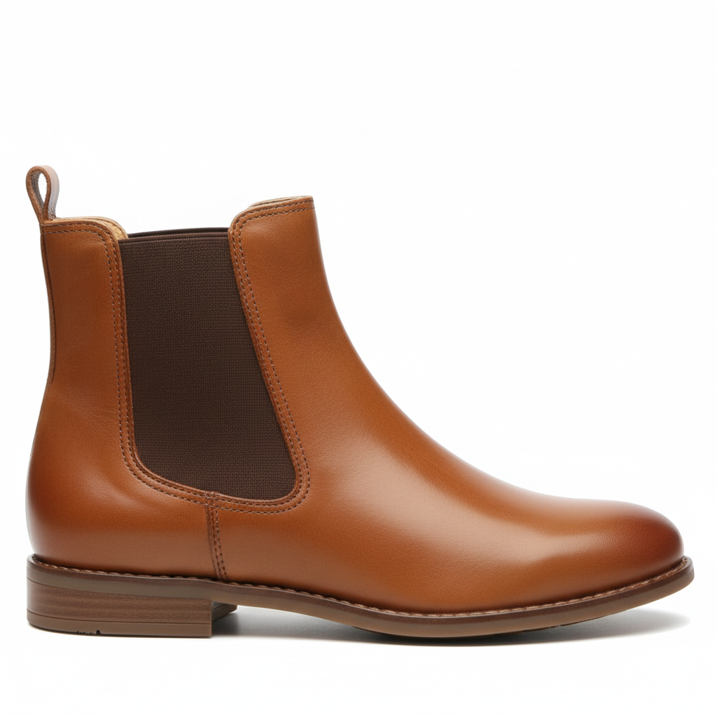 Botín Chelsea camel