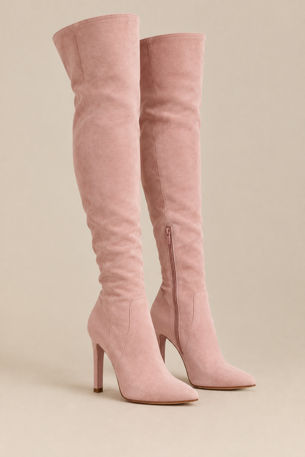 Botas over the knee rosas