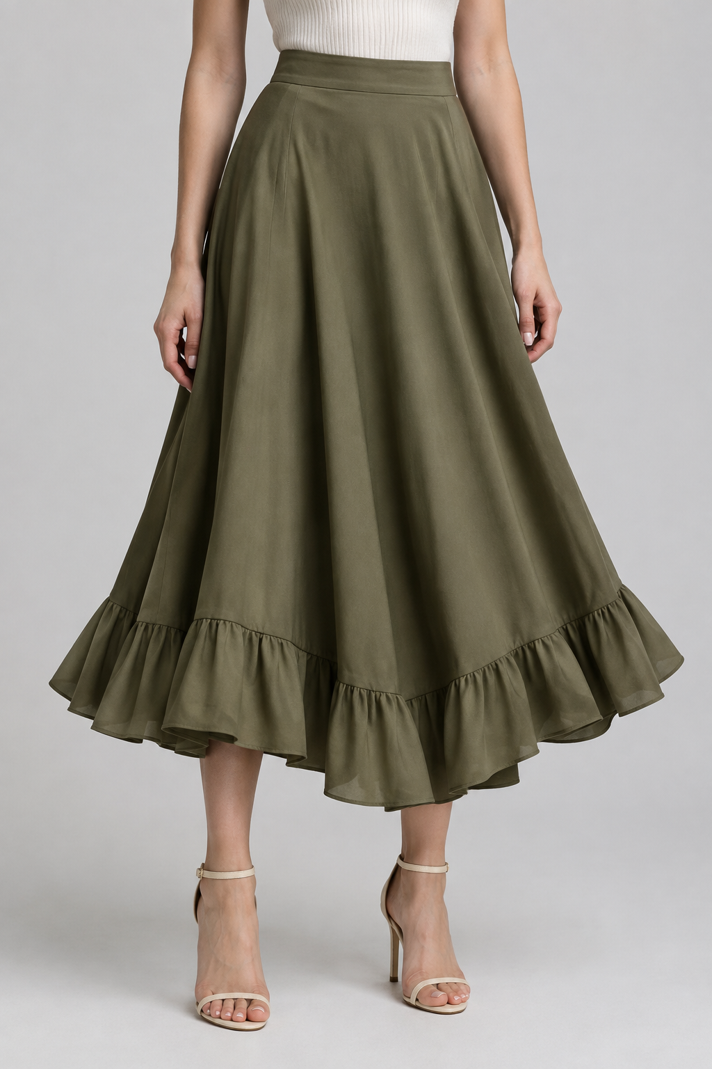 Falda Verde Caqui