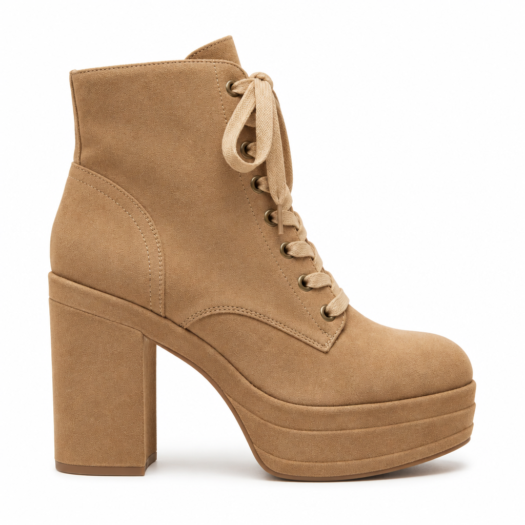 Cala Stile – Botín Plataforma con Cordones Mujer