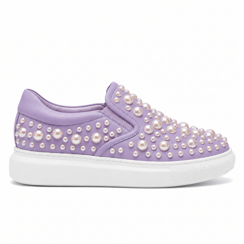 Cala Stile – Sneakers Slip-On Perlas Suela Plataforma Mujer