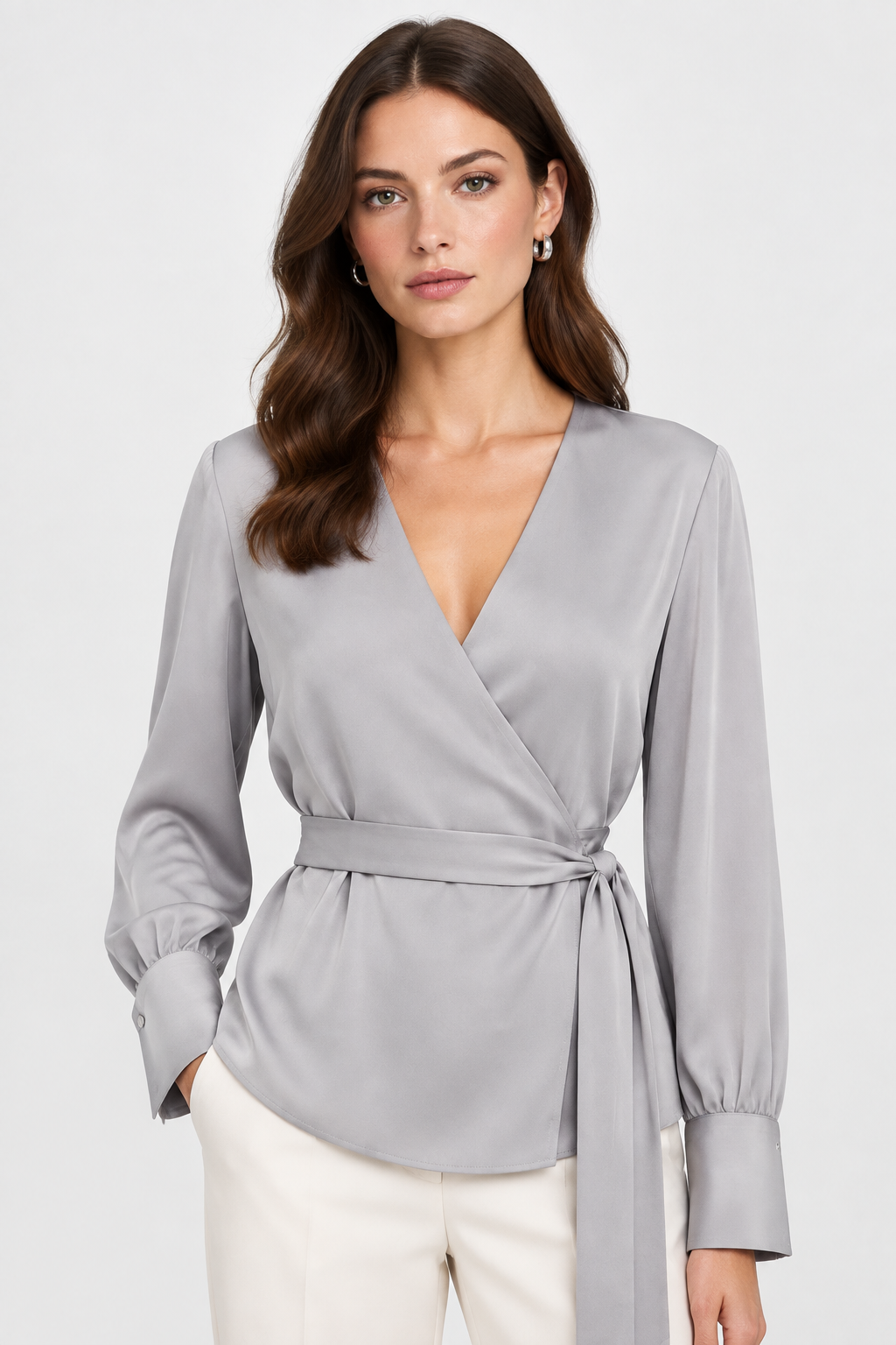 Blusa Gris plata