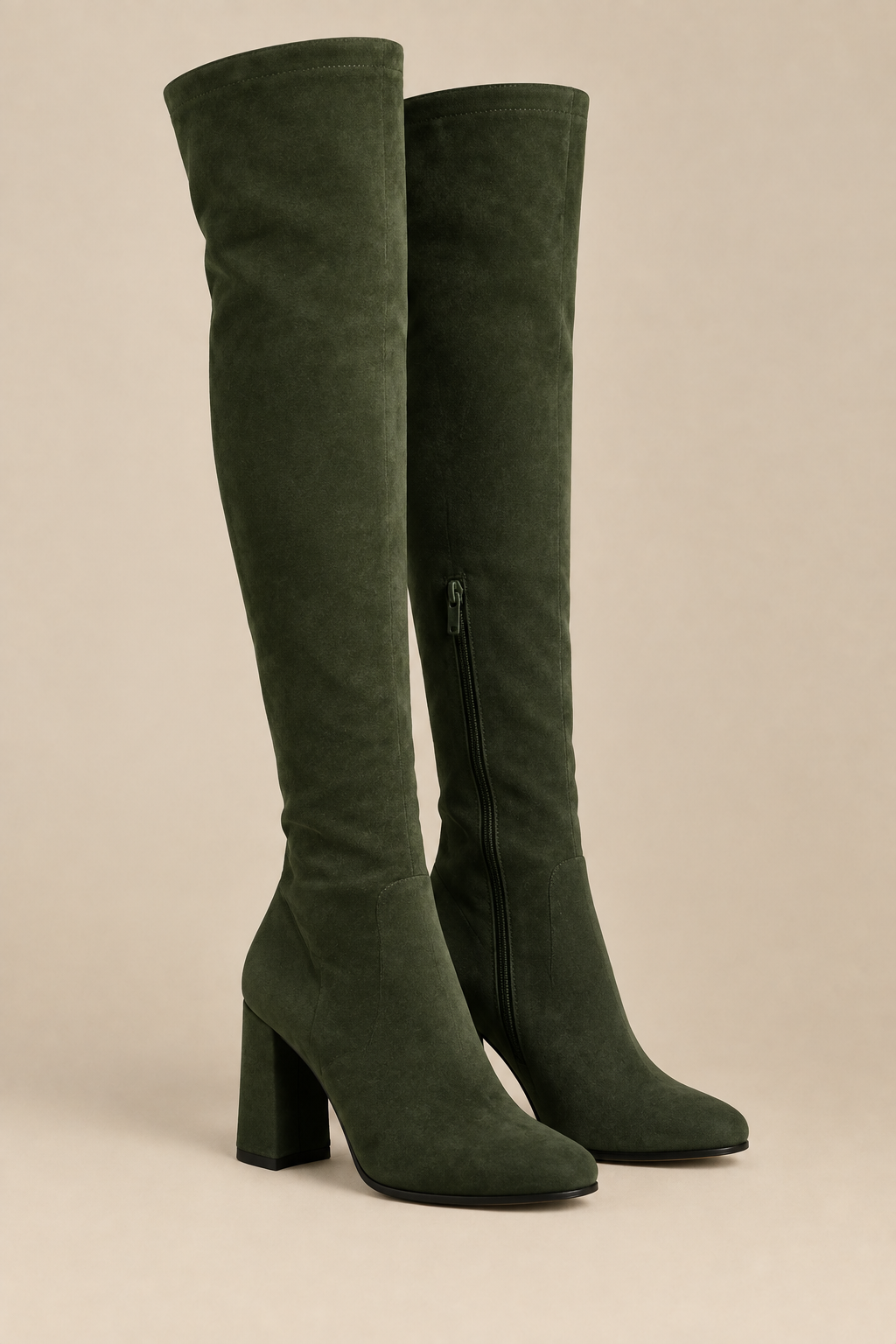 Botas over the knee verdes