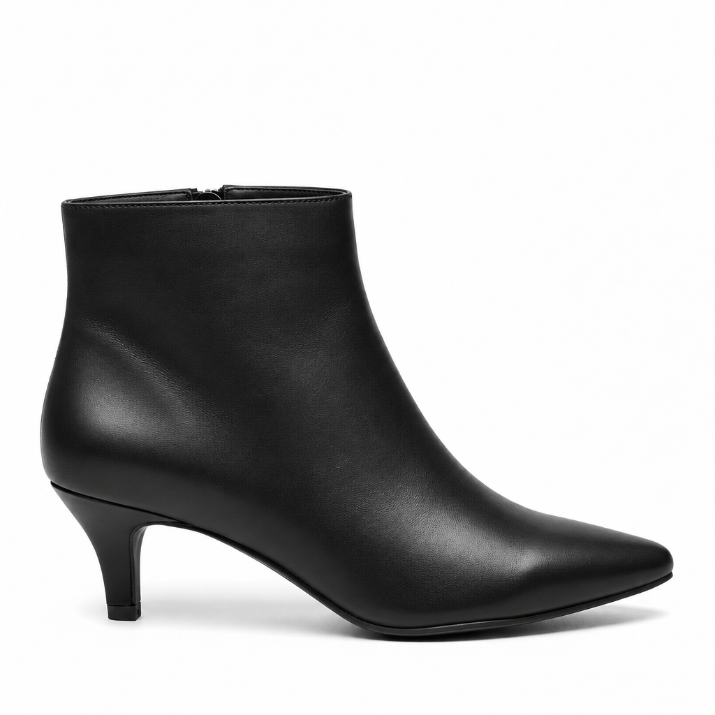Botín kitten heel negro