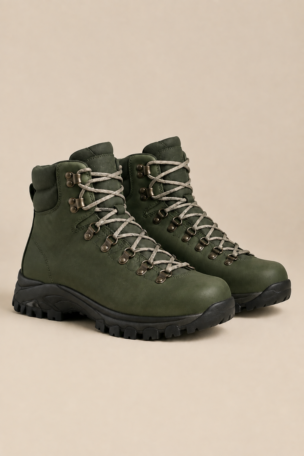 Bota de montaña verde