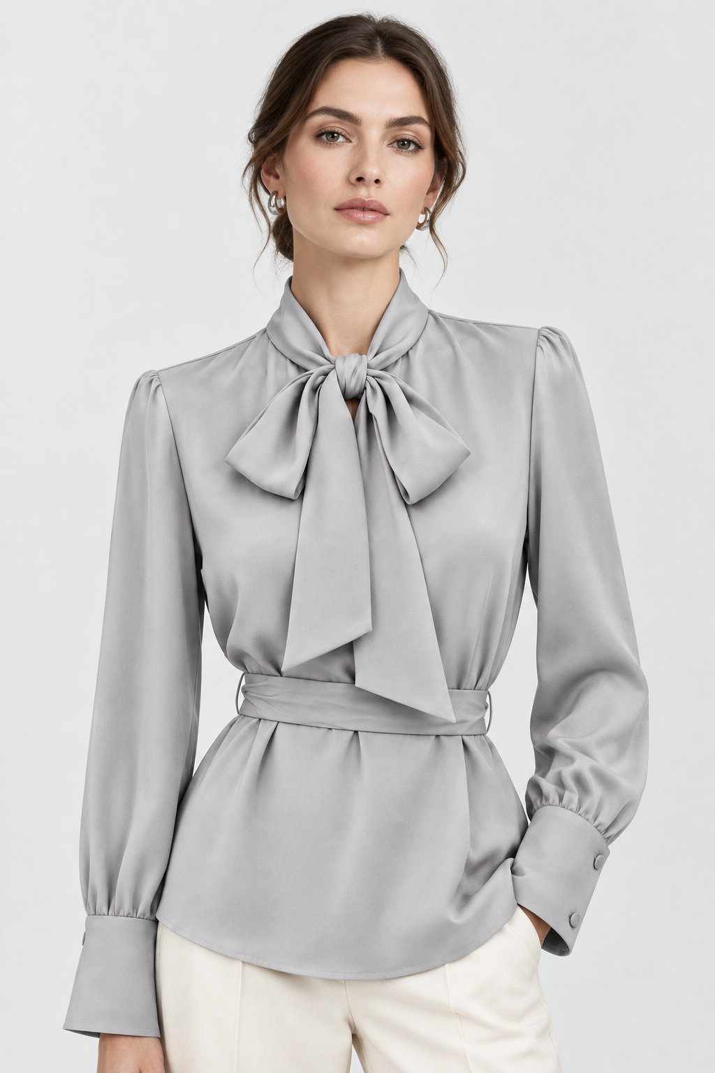 Blusa Gris plata