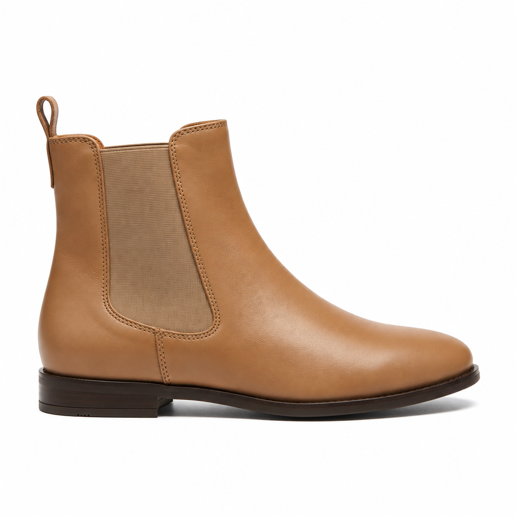 Botín chelsea camel