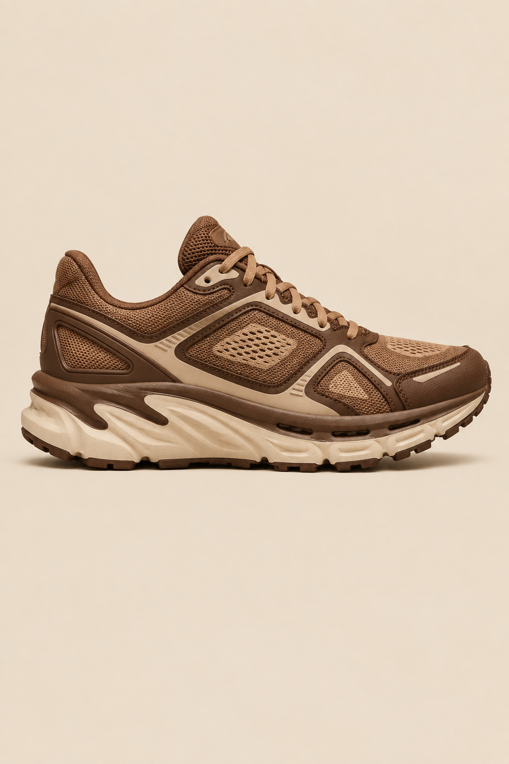 Deportivas running retro marrón