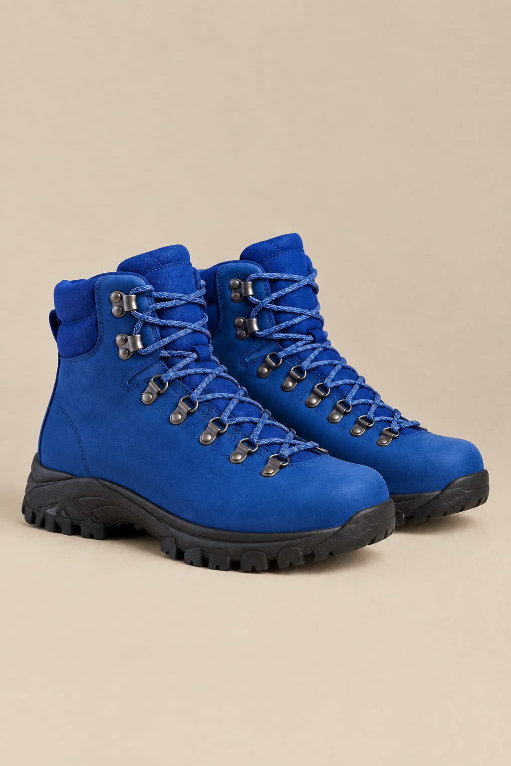 Bota de montaña azul