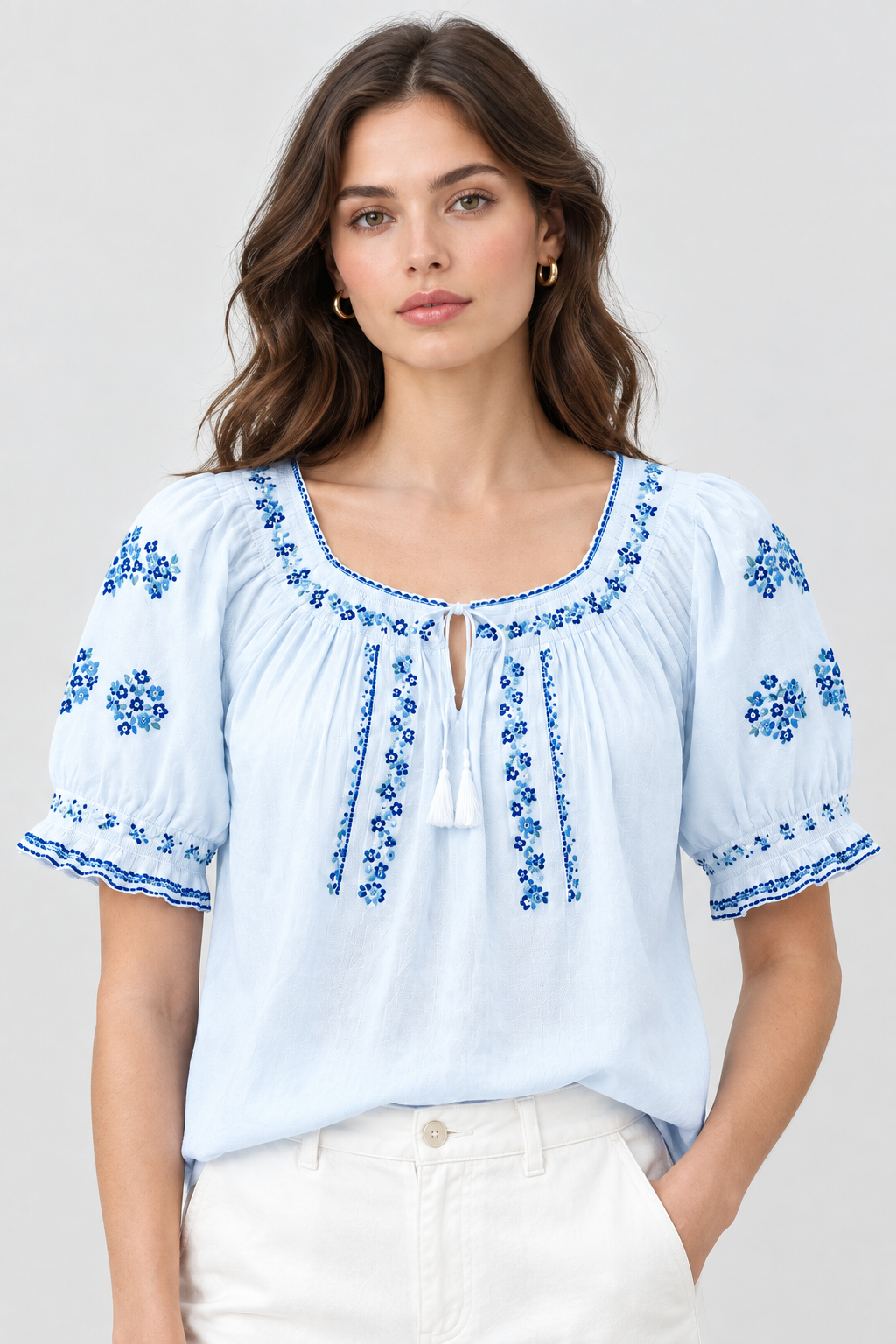 Blusa Azul cielo