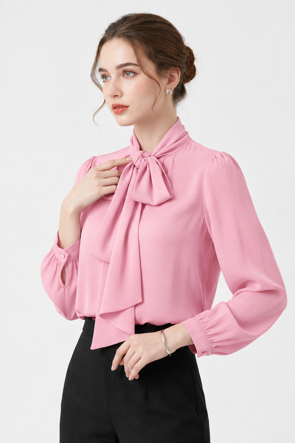 Blusa lazo rosa