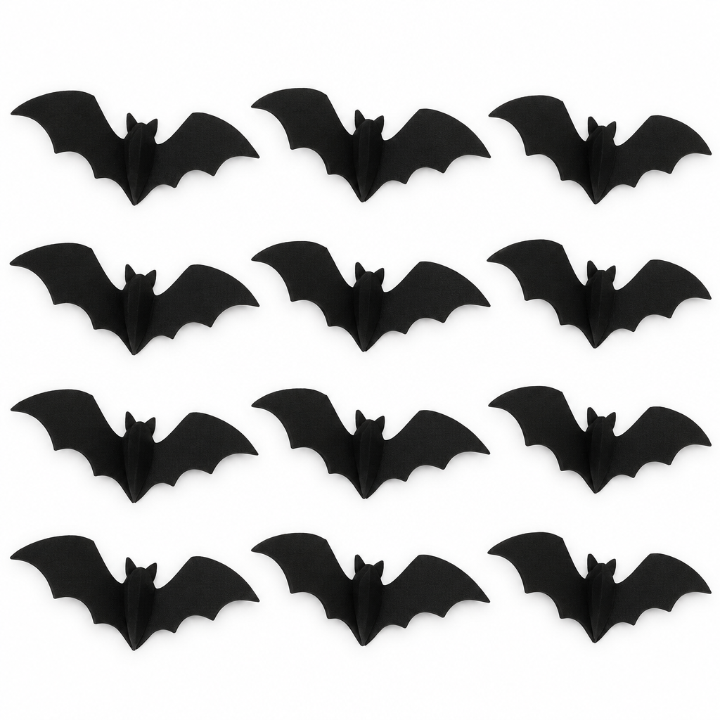 Set de murciélagos 3D para pared