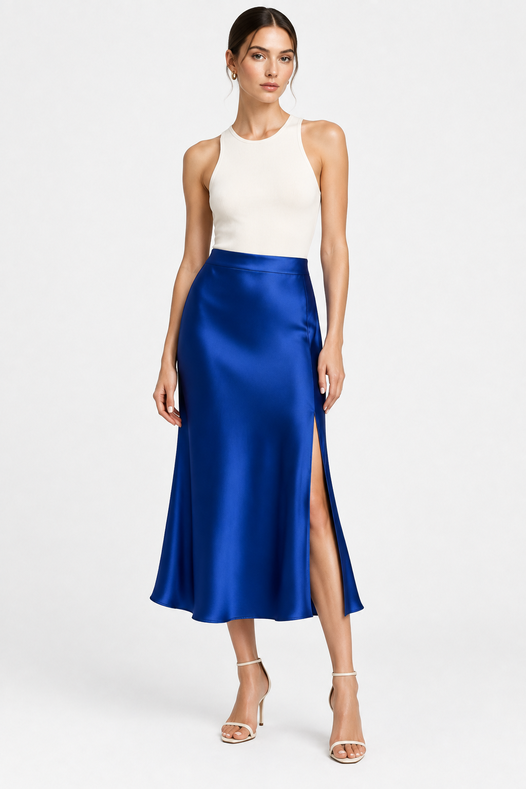 Falda Azul cobalto