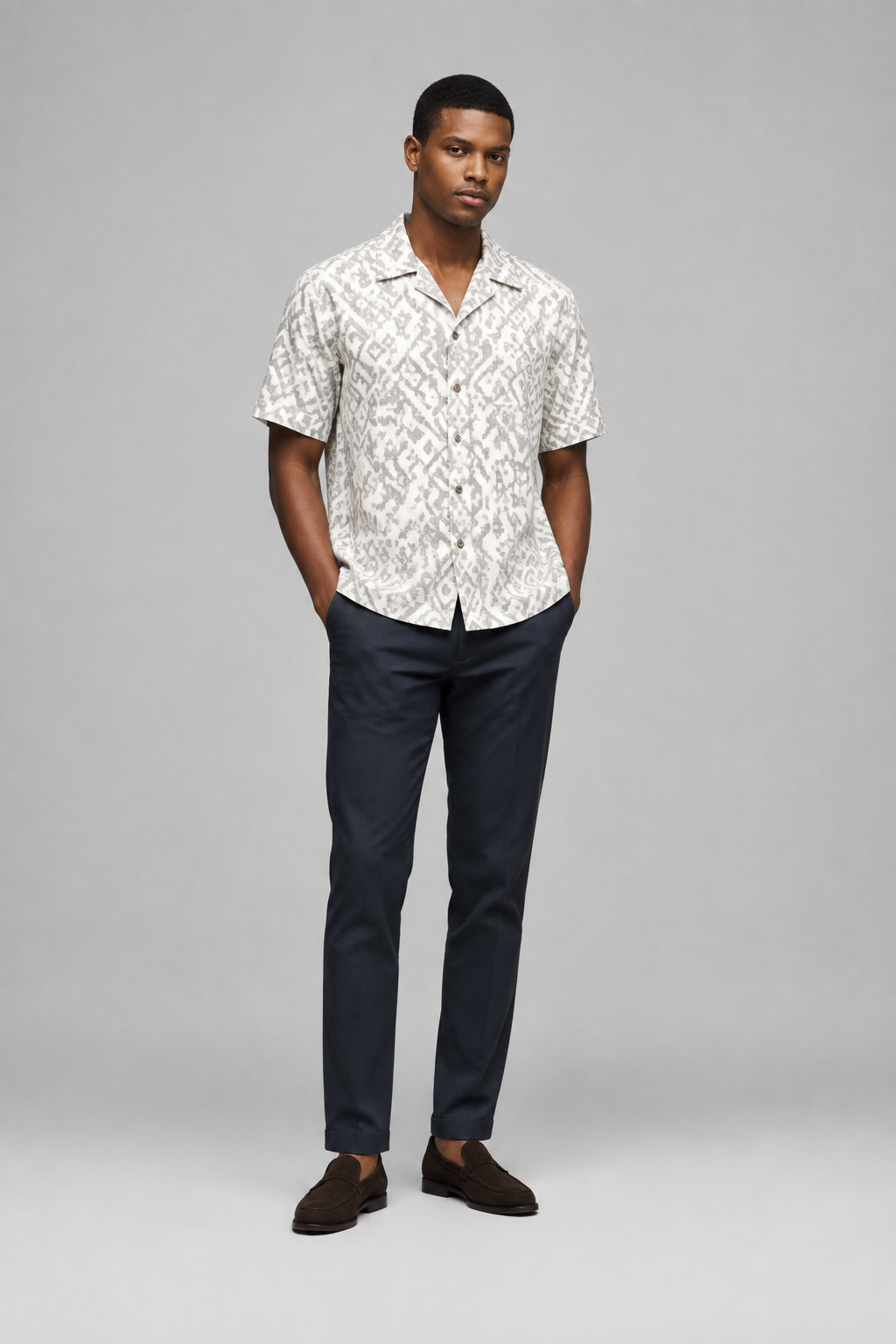 Camisa Estampada Blanca