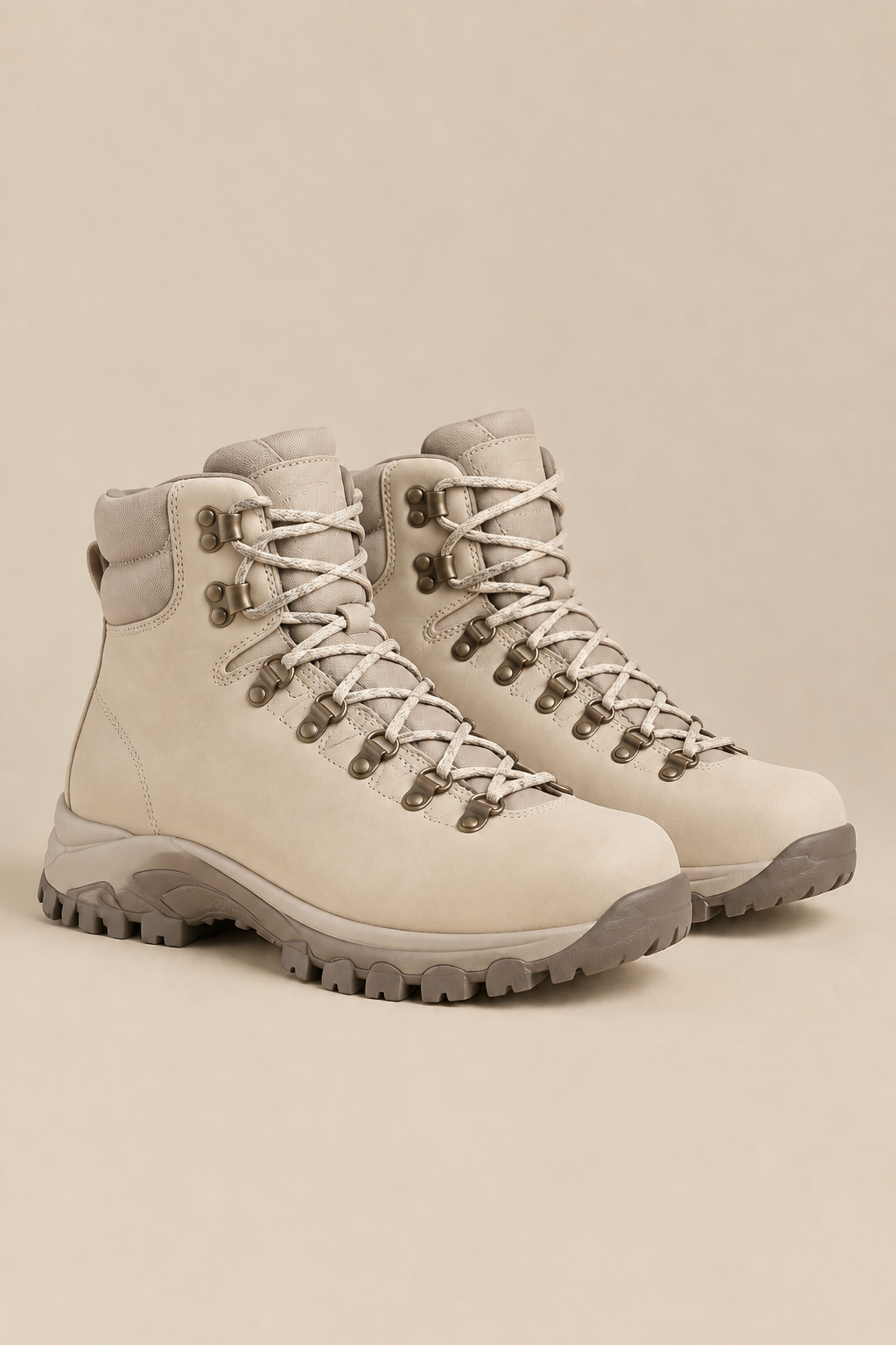 Bota de montaña beige