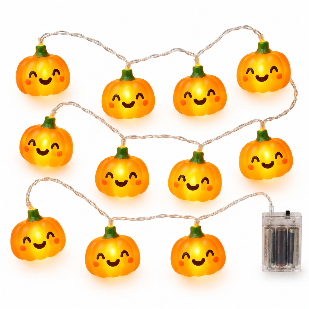 Guirnalda de calabazas kawaii