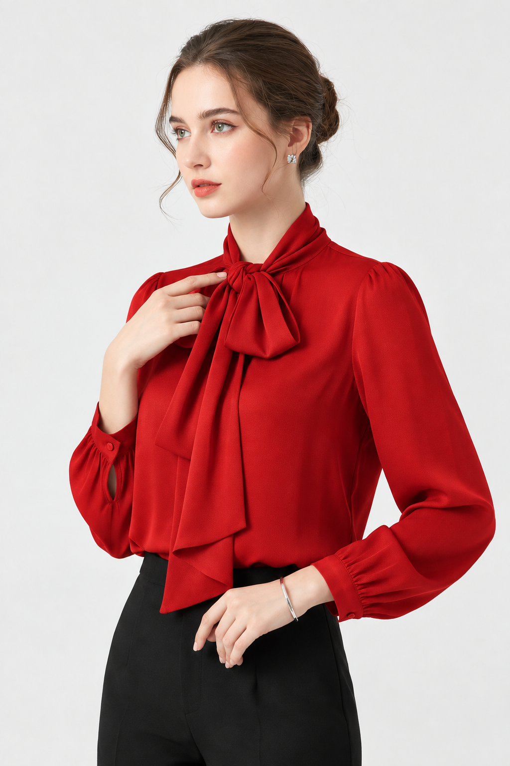 Blusa lazo roja