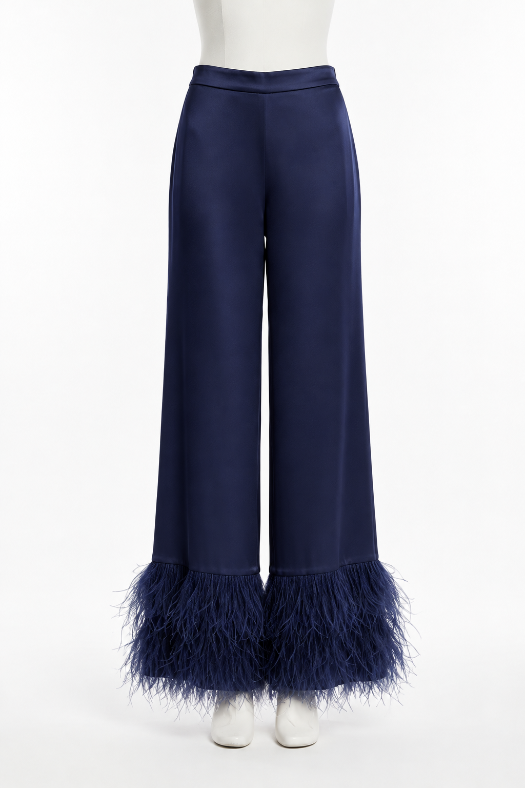 Pantalones plumas azul marino