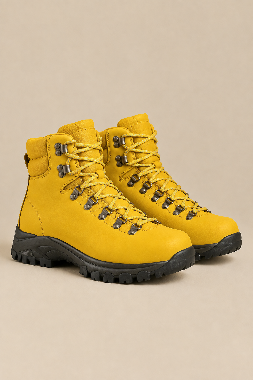 Bota de montaña amarilla
