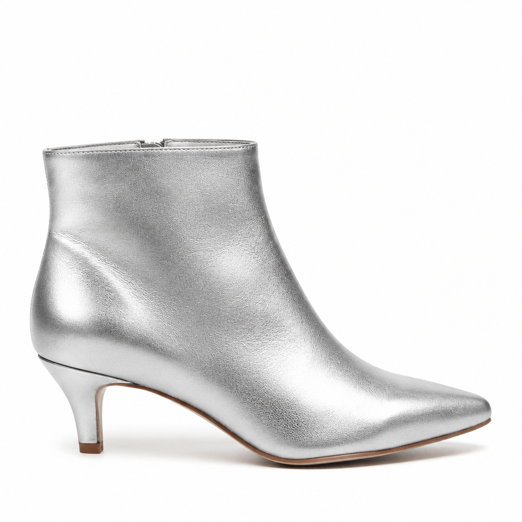 Botín kitten heel plata